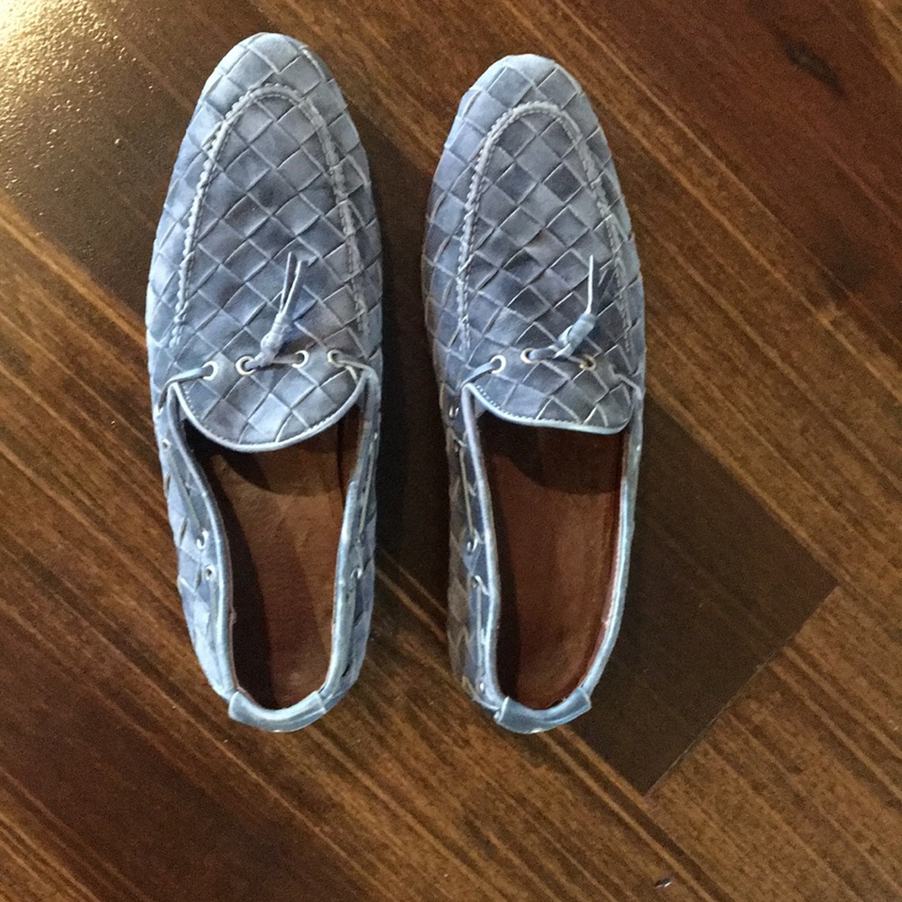 Gray velvet Italian men’s shoes size 12